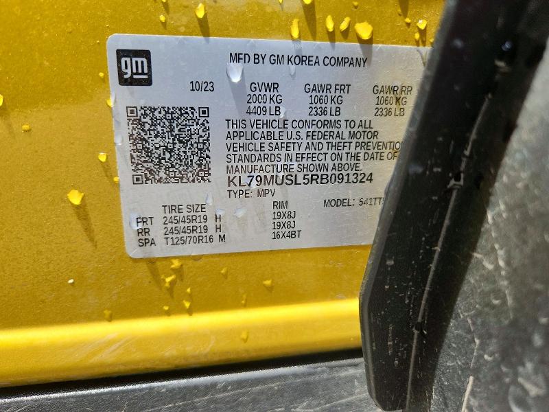 Aukcja sprzedaży 2024 Chevrolet Trailblazer, vin: KL79MUSL5RB091324, numer aukcji: 57440756