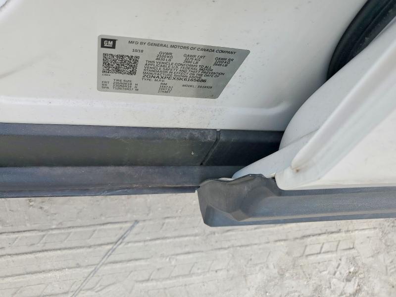 Aukcja sprzedaży 2019 Chevrolet Equinox, vin: 2GNAXPEX5K6165686, numer aukcji: 56646226