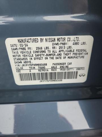 56508006 :رقم المزاد ، JN1FV7DPXRM660468 vin ، 2024 Infiniti Q50 مزاد بيع