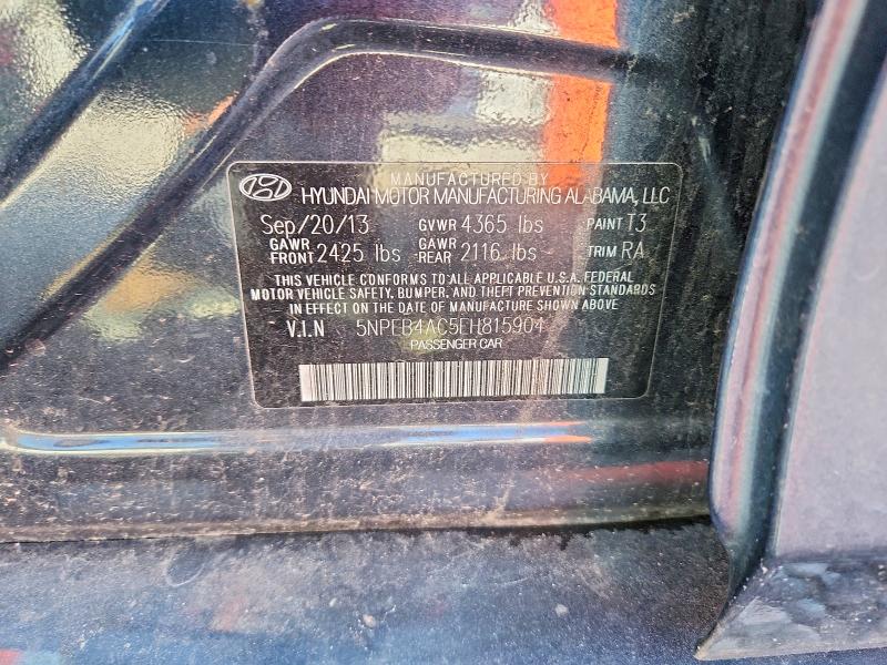 Продаж на аукціоні авто 2014 Hyundai Sonata, vin: 5NPEB4AC5EH815904, номер лоту: 56020966
