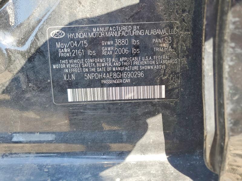 Продажа на аукционе авто 2016 Hyundai Elantra, vin: 5NPDH4AE8GH690296, номер лота: 58615136