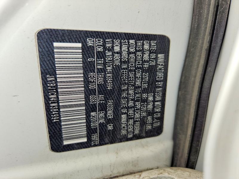 58316616 :رقم المزاد ، JN1BJ1CW4LW384994 vin ، 2020 Nissan Rogue Sport مزاد بيع