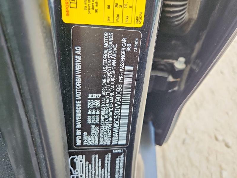 2013 Bmw X1 მანქანა იყიდება აუქციონზე, vin: WBAVM5C53DVV90098, აუქციონის ნომერი: 57262426