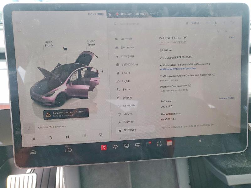 Продажа на аукционе авто 2023 Tesla Model Y, vin: 7SAYGDEFXPF917545, номер лота: 55332916