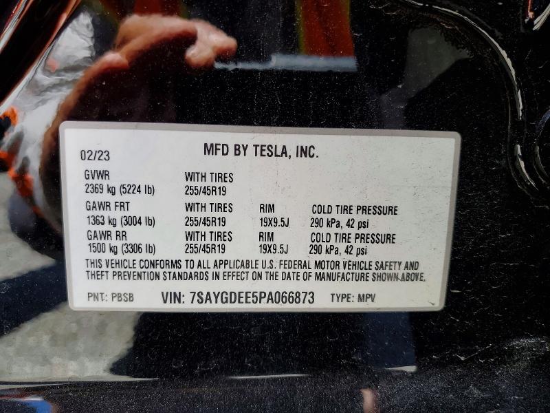 Aukcja sprzedaży 2023 Tesla Model Y, vin: 7SAYGDEE5PA066873, numer aukcji: 57401806