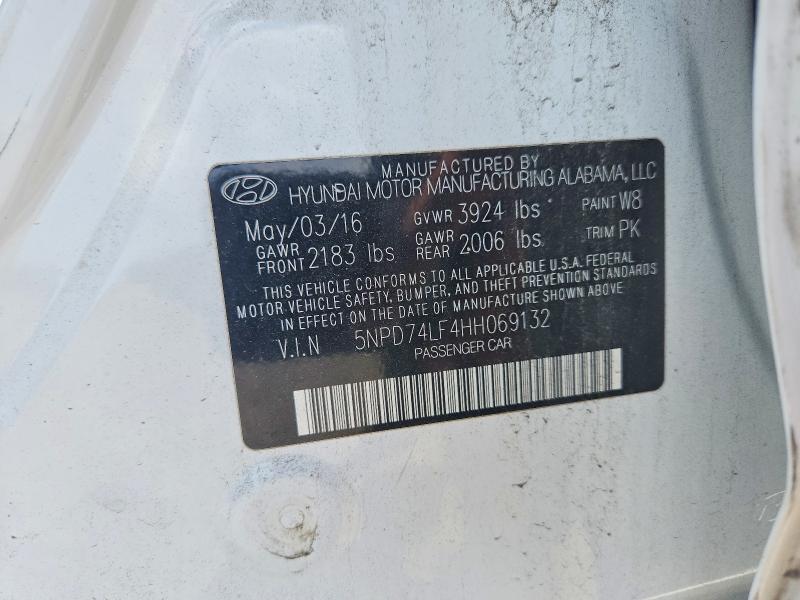 Продажа на аукционе авто 2017 Hyundai Elantra, vin: 5NPD74LF4HH069132, номер лота: 52530796