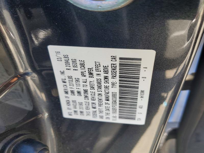 74516085 :رقم المزاد ، 19UUB1F55GA008993 vin ، 2016 Acura Tlx مزاد بيع