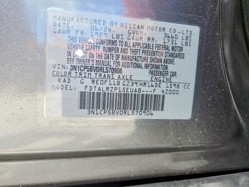 Aukcja sprzedaży 2024 Nissan Kicks, vin: 3N1CP5BV0RL570906, numer aukcji: 55563176