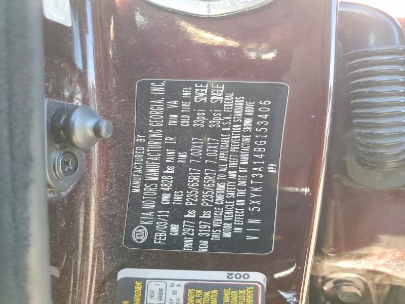 Продажа на аукционе авто 2011 Kia Sorento, vin: 5XYKT3A14BG153406, номер лота: 57441976