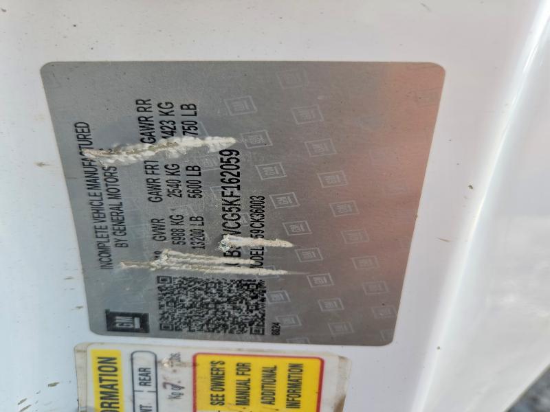 Aukcja sprzedaży 2019 Chevrolet Silverado, vin: 1GB3KVCG5KF162059, numer aukcji: 57565036