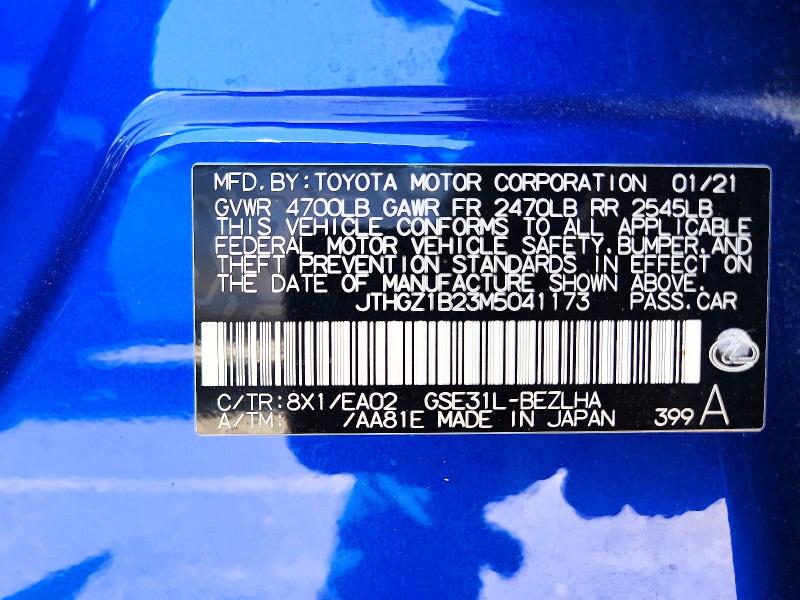 Продажа на аукционе авто 2021 Lexus Is, vin: JTHGZ1B23M5041173, номер лота: 56837086
