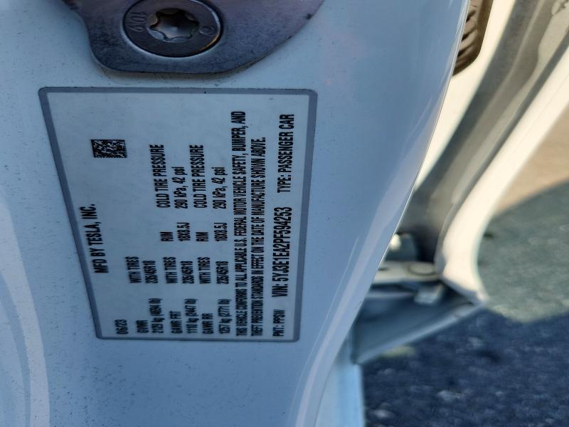 2023 Tesla Model 3 მანქანა იყიდება აუქციონზე, vin: 5YJ3E1EA2PF594253, აუქციონის ნომერი: 56968966