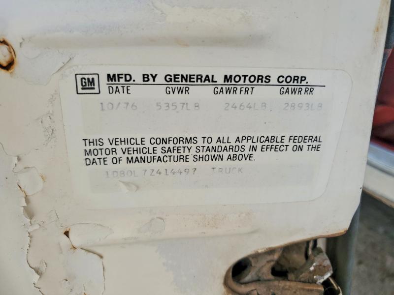 59185286 :رقم المزاد ، 1D80L7Z414497 vin ، 1977 Chevrolet El Camino مزاد بيع