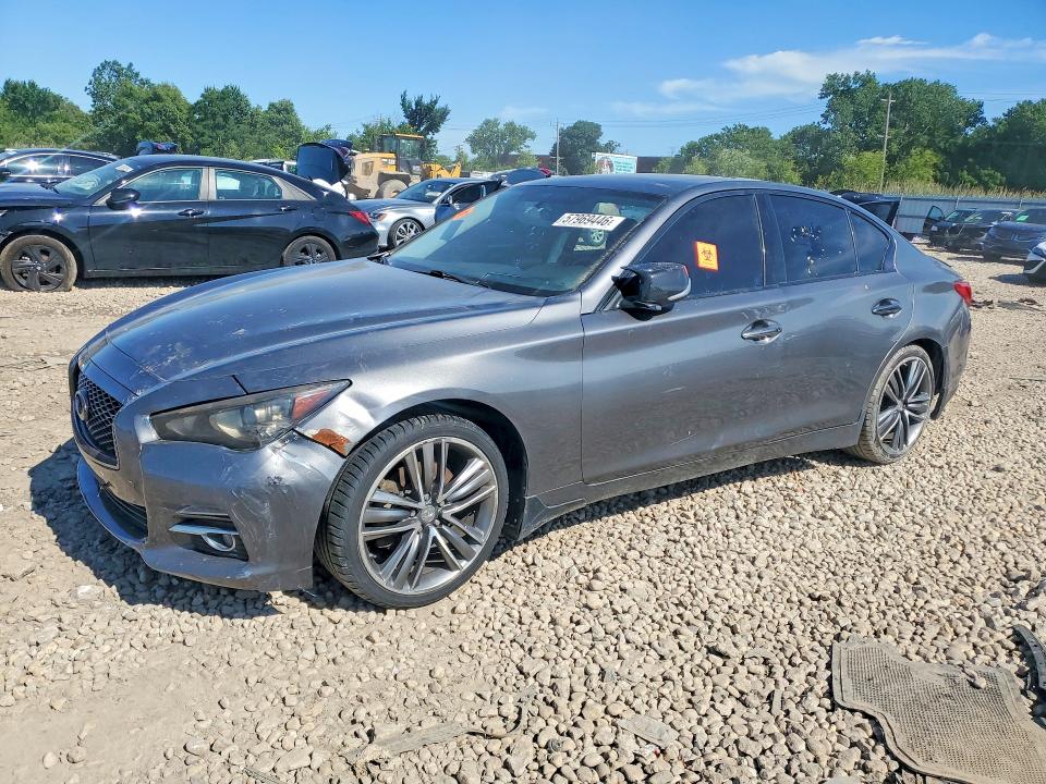 2015 Infiniti Q50 მანქანა იყიდება აუქციონზე, vin: JN1BV7AR0FM408762, აუქციონის ნომერი: 57969446