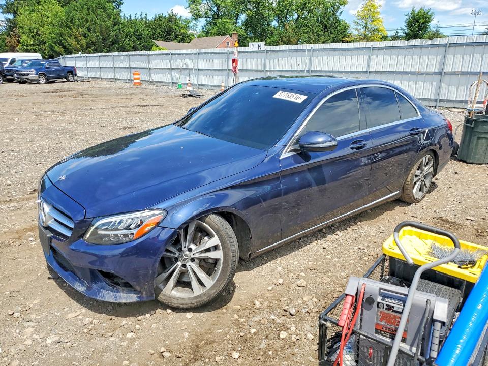 57760616 :رقم المزاد ، 55SWF8DB4KU291012 vin ، 2019 Mercedes-benz C مزاد بيع