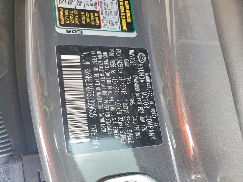 2025 Hyundai Kona მანქანა იყიდება აუქციონზე, vin: KM8HB3AB7SU339635, აუქციონის ნომერი: 56074086