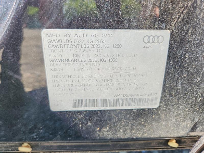 57406556 :رقم المزاد ، WA1DGAFP8EA094597 vin ، 2014 Audi Q5 مزاد بيع