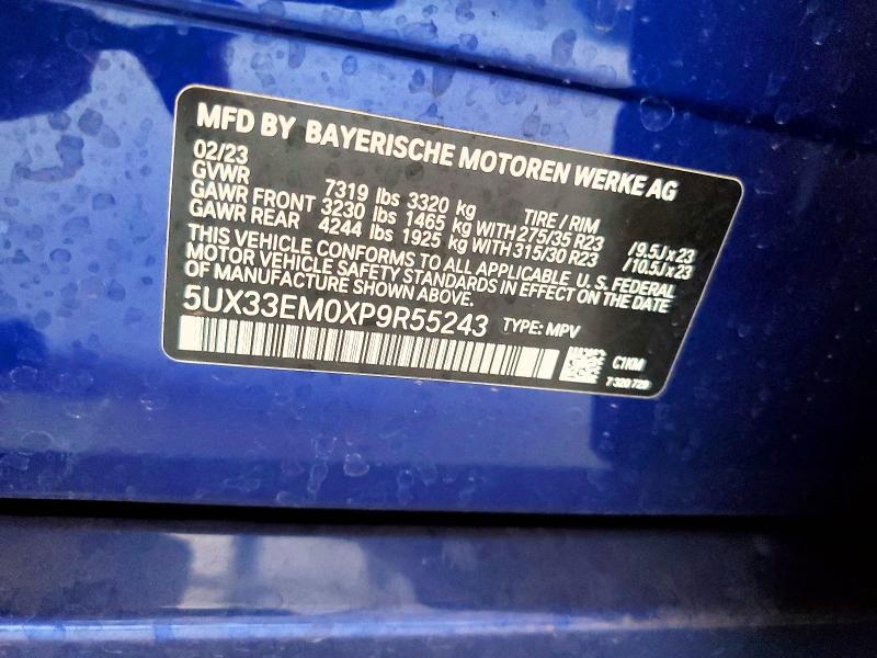 Продажа на аукционе авто 2023 Bmw X7, vin: 5UX33EM0XP9R55243, номер лота: 57165056