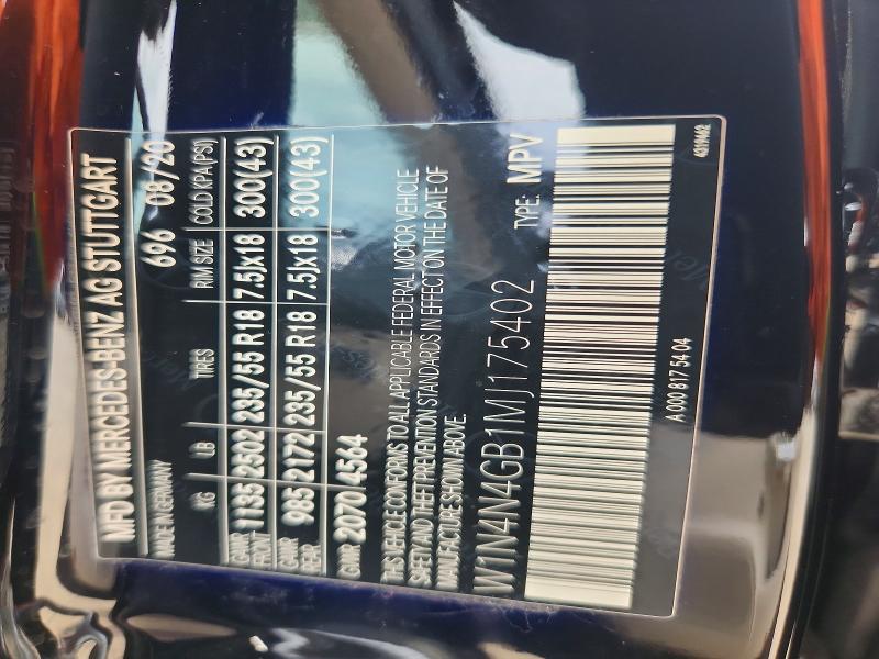 Продаж на аукціоні авто 2021 Mercedes-benz Gla, vin: W1N4N4GB1MJ175402, номер лоту: 58229486