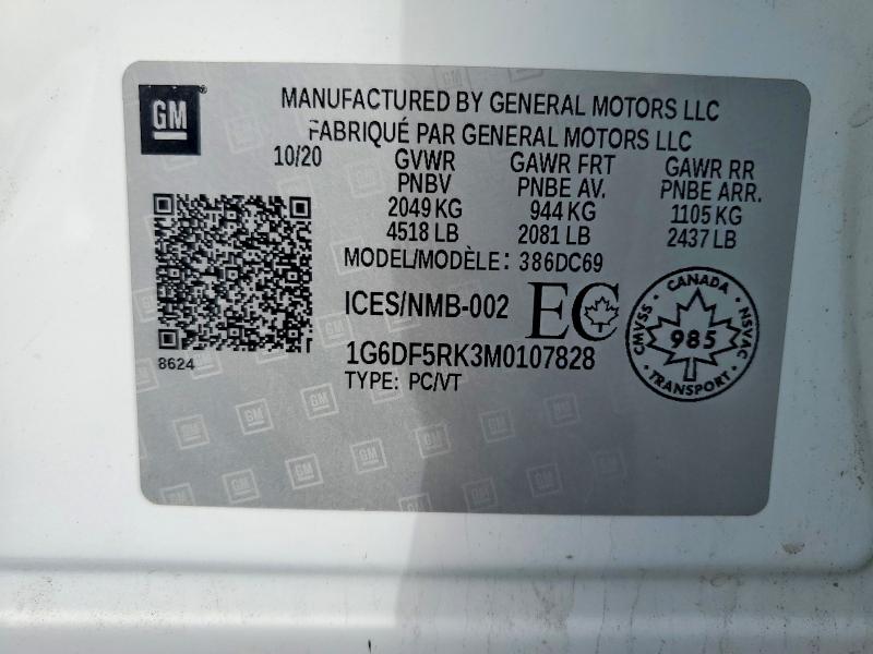 Продажа на аукционе авто 2021 Cadillac Ct4, vin: 1G6DF5RK3M0107828, номер лота: 54946686