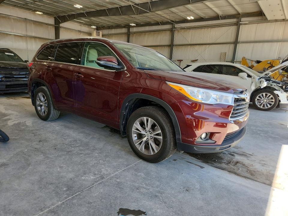 2014 Toyota Highlander მანქანა იყიდება აუქციონზე, vin: 5TDJKRFH2ES019959, აუქციონის ნომერი: 57462226