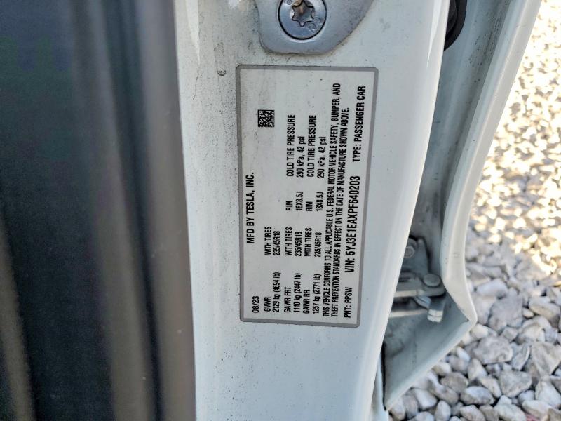 Продажа на аукционе авто 2023 Tesla Model 3, vin: 5YJ3E1EAXPF640203, номер лота: 56132256