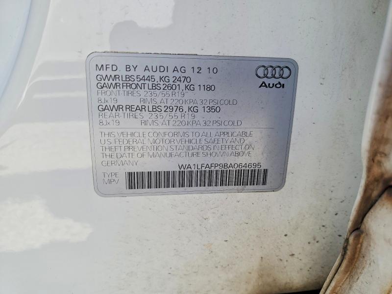 Aukcja sprzedaży 2011 Audi Q5, vin: WA1LFAFP9BA064695, numer aukcji: 57758186