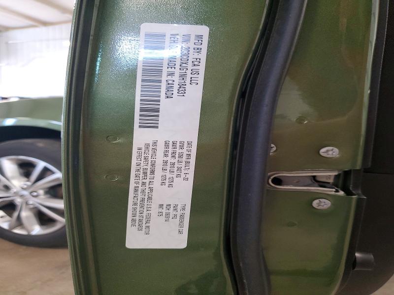 Продажа на аукционе авто 2022 Dodge Charger, vin: 2C3CDXJG1NH184331, номер лота: 56660186