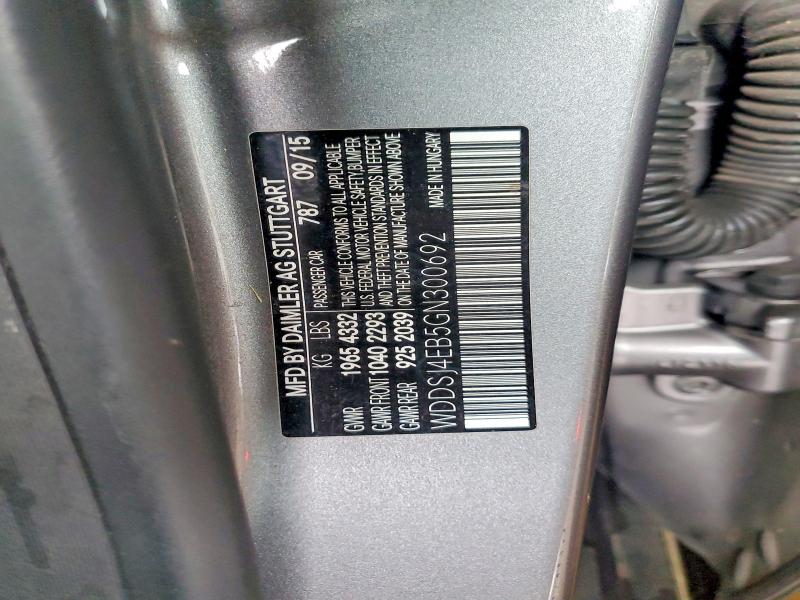 Aukcja sprzedaży 2016 Mercedes-benz Cla, vin: WDDSJ4EB5GN300692, numer aukcji: 54903836