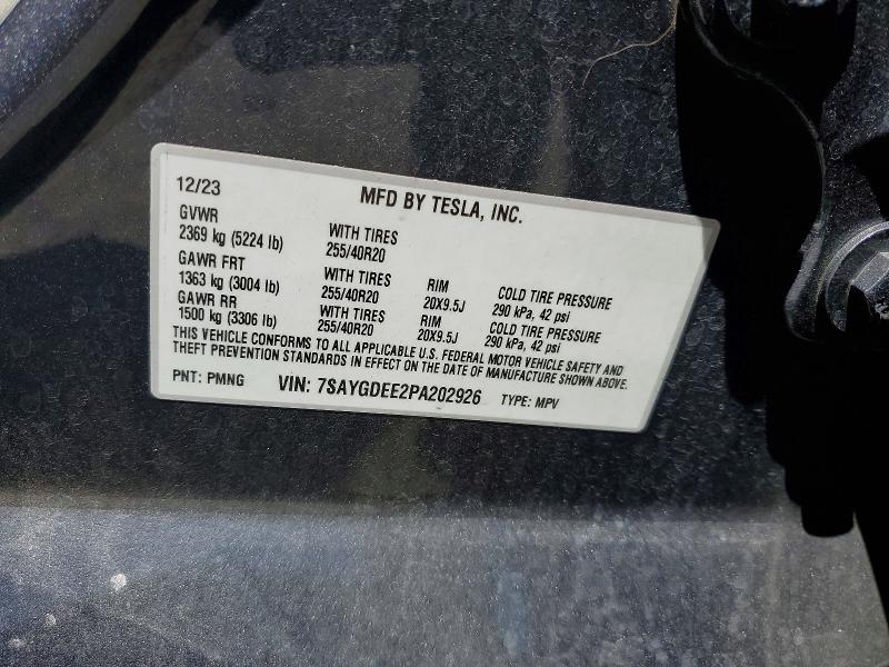 Продаж на аукціоні авто 2023 Tesla Model Y, vin: 7SAYGDEE2PA202926, номер лоту: 57257526