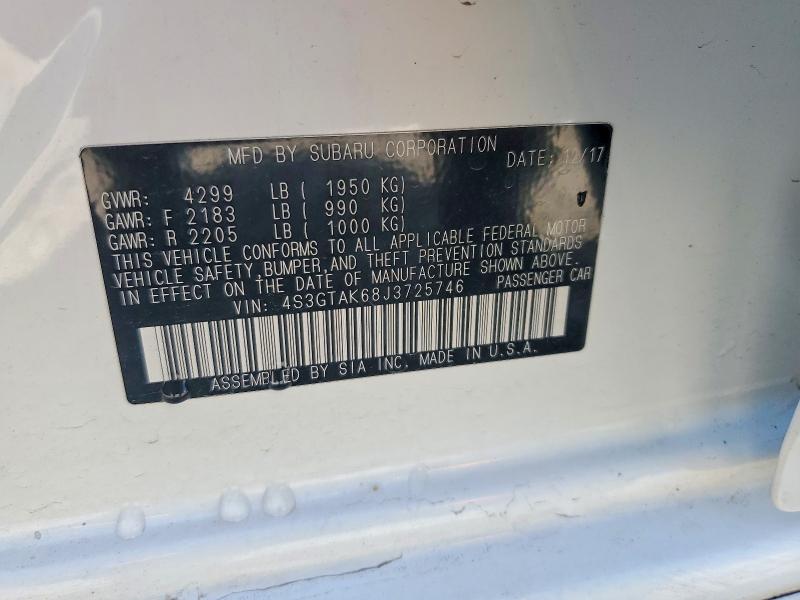 Aukcja sprzedaży 2018 Subaru Impreza, vin: 4S3GTAK68J3725746, numer aukcji: 58566166