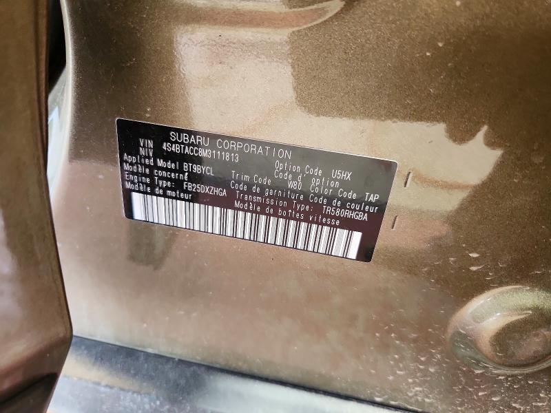 Aukcja sprzedaży 2021 Subaru Outback, vin: 4S4BTACC8M3111813, numer aukcji: 56271556