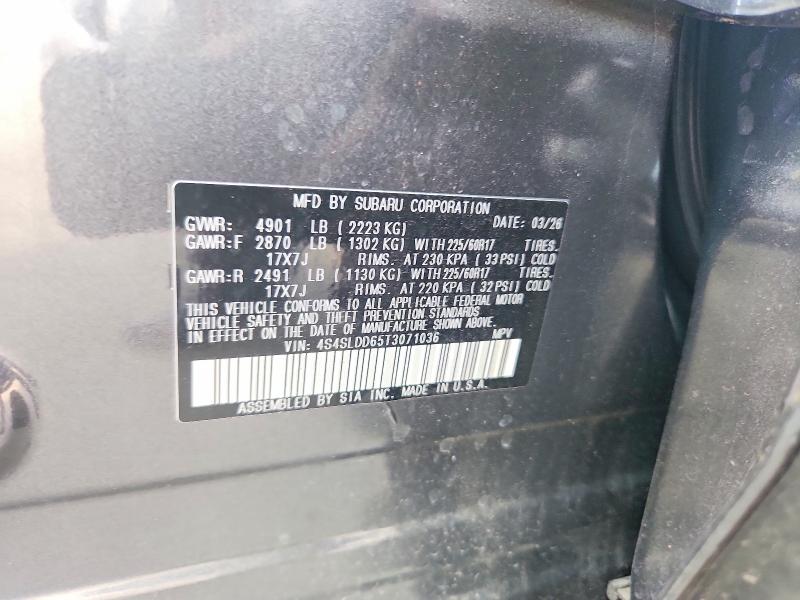 Продажа на аукционе авто 2026 Subaru Forester, vin: 4S4SLDD65T3071036, номер лота: 56235256