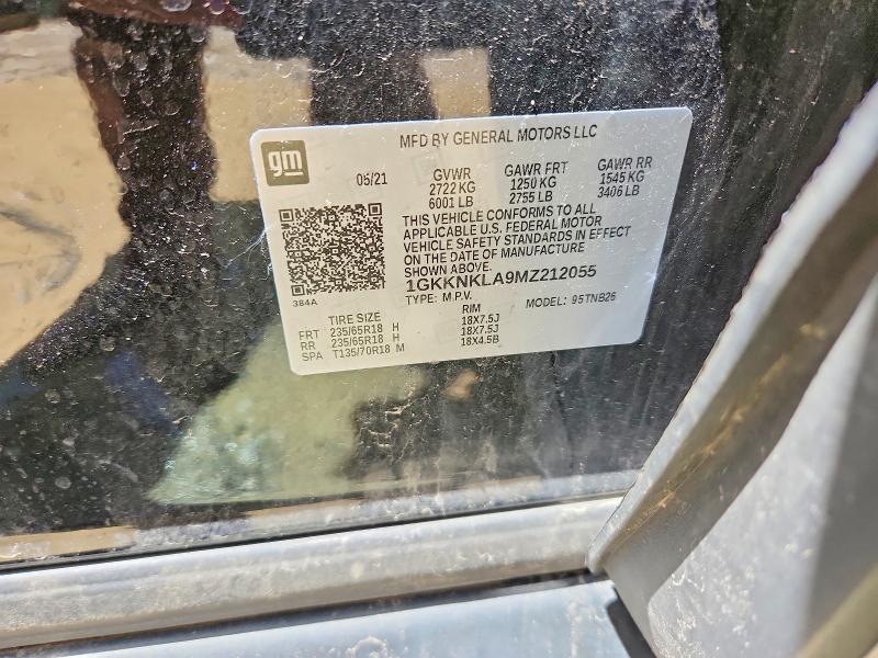 Aukcja sprzedaży 2021 Gmc Acadia, vin: 1GKKNKLA9MZ212055, numer aukcji: 58227486