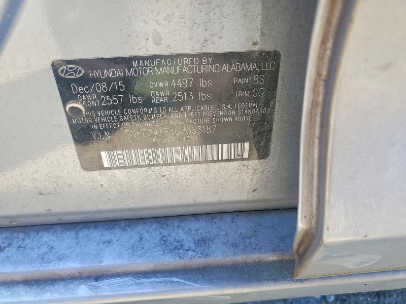 Продаж на аукціоні авто 2016 Hyundai Sonata, vin: 5NPE24AF3GH363187, номер лоту: 55818756
