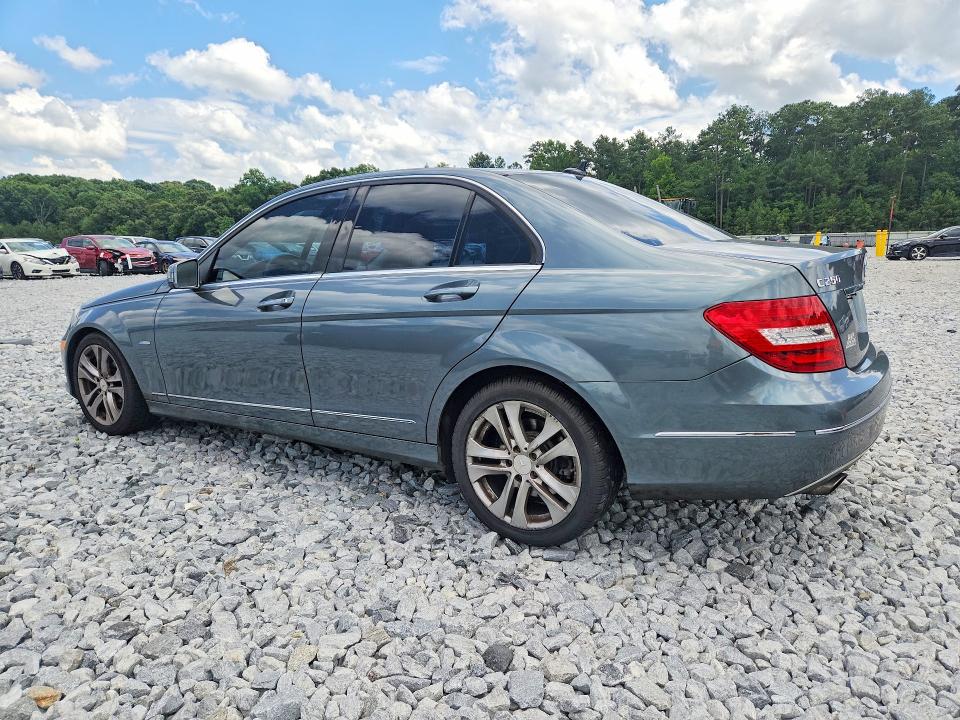 2012 Mercedes-benz C მანქანა იყიდება აუქციონზე, vin: WDDGF4HBXCR212162, აუქციონის ნომერი: 58231016