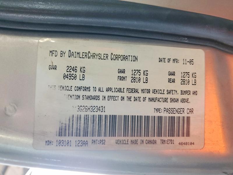 Продаж на аукціоні авто 2006 Dodge Charger, vin: 2B3KA43G26H323431, номер лоту: 57207416