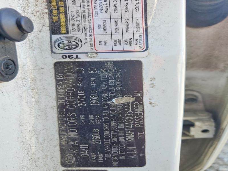 55936906 :رقم المزاد ، KNAFT4A2XB5444613 vin ، 2011 Kia Forte مزاد بيع