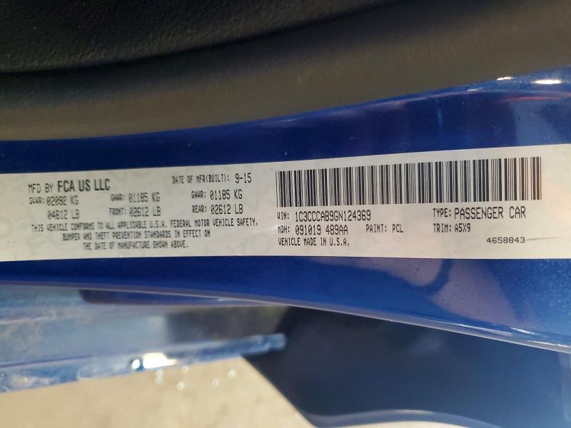 57213046 :رقم المزاد ، 1C3CCCAB9GN124369 vin ، 2016 Chrysler 200 مزاد بيع