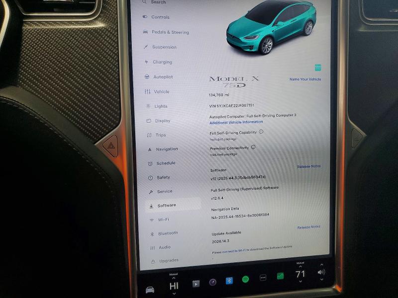 Aukcja sprzedaży 2018 Tesla Model X, vin: 5YJXCAE22JF087151, numer aukcji: 59054406
