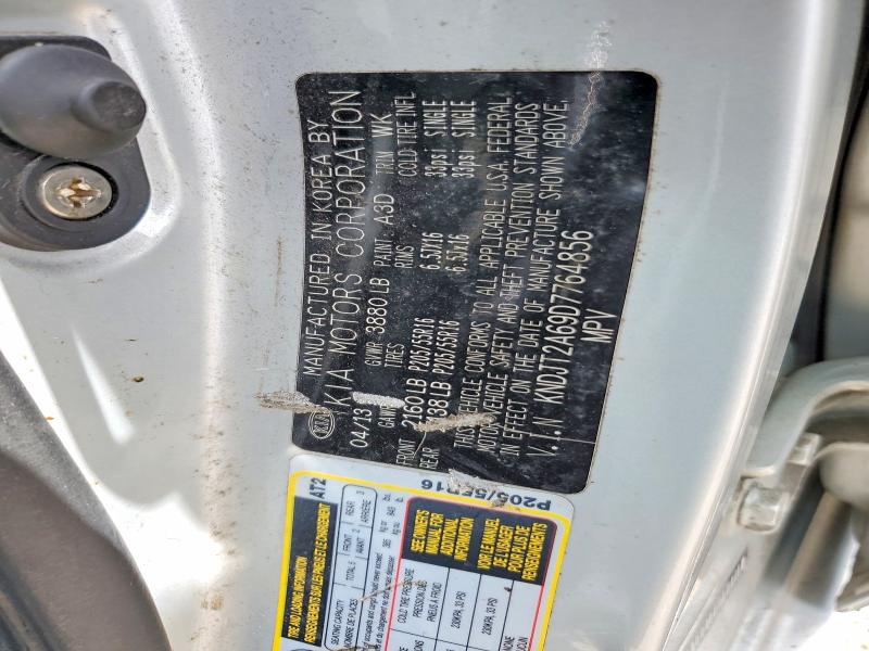 57399776 :رقم المزاد ، KNDJT2A69D7764856 vin ، 2023 Kia Soul مزاد بيع