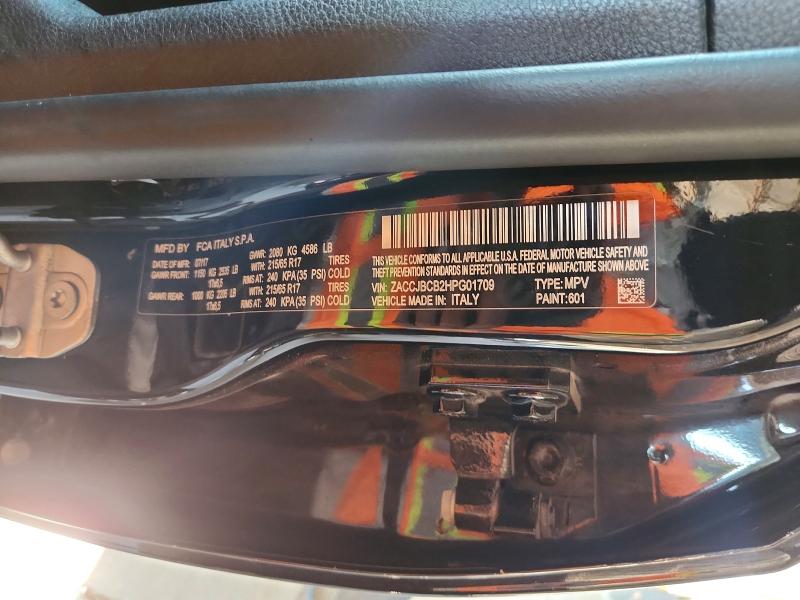 Aukcja sprzedaży 2017 Jeep Renegade, vin: ZACCJBCB2HPG01709, numer aukcji: 57881796