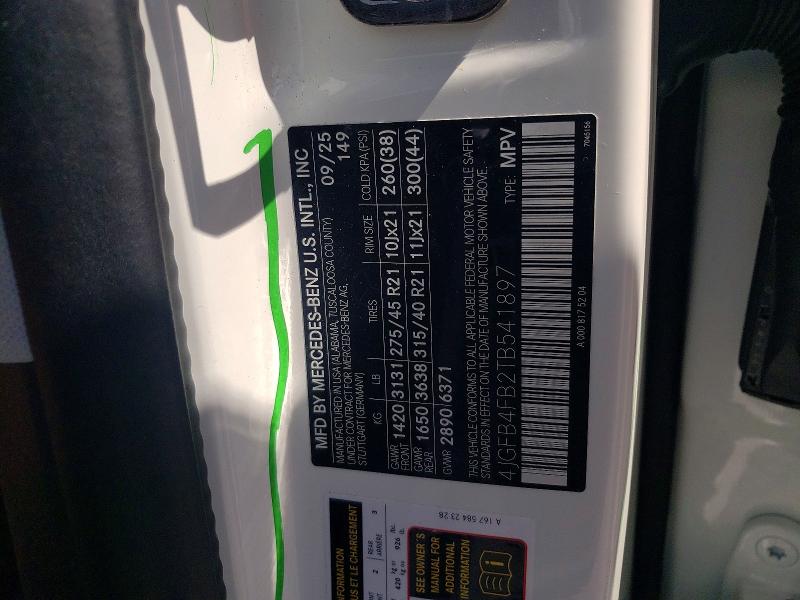 56142976 :رقم المزاد ، 4JGFB4FB2TB541897 vin ، 2026 Mercedes-benz Gle مزاد بيع