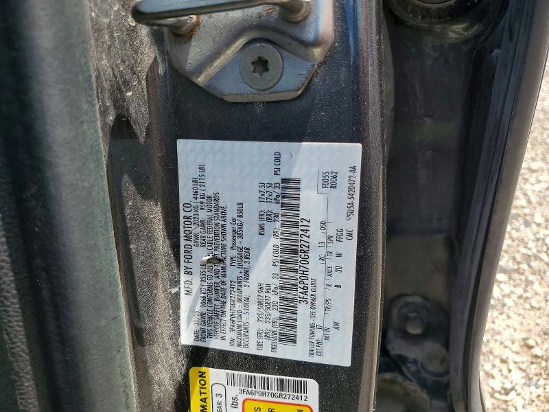Продаж на аукціоні авто 2016 Ford Fusion, vin: 3FA6P0H70GR272412, номер лоту: 57291596