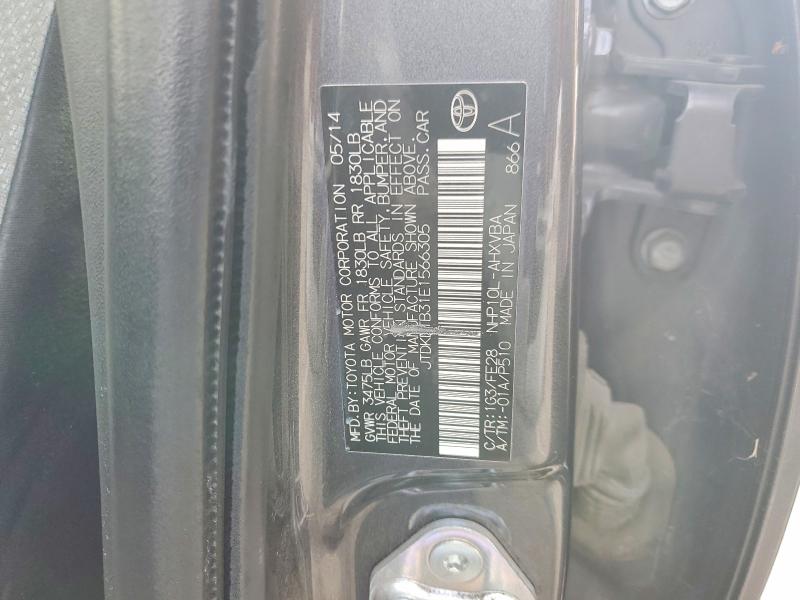 Aukcja sprzedaży 2014 Toyota Prius C, vin: JTDKDTB31E1566305, numer aukcji: 55373436
