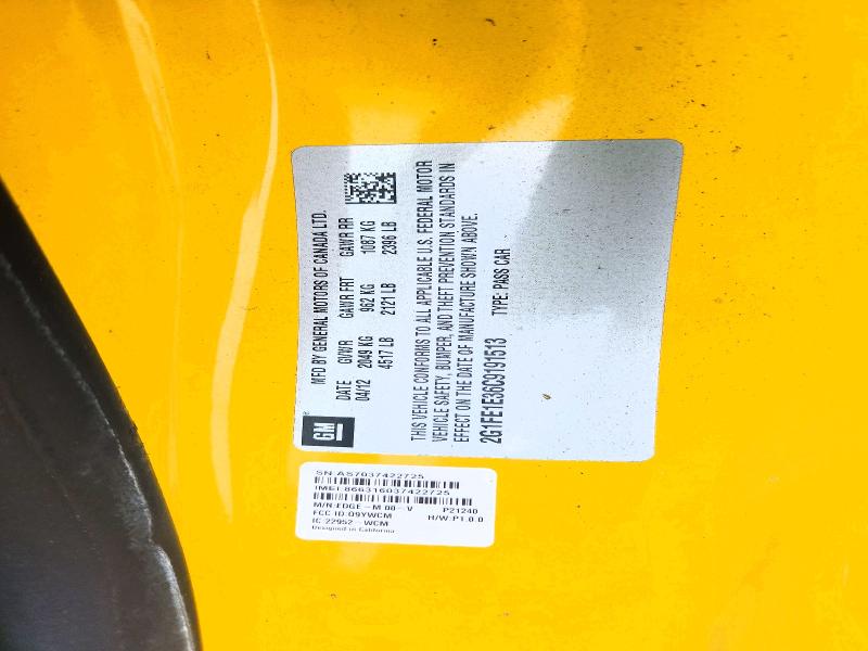 Продажа на аукционе авто 2012 Chevrolet Camaro, vin: 2G1FE1E36C9191513, номер лота: 58105426
