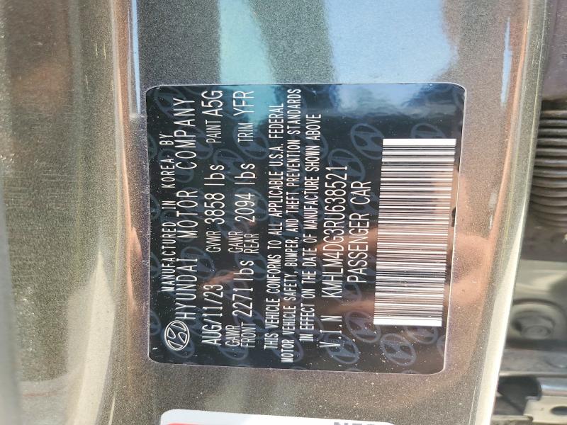 58092736 :رقم المزاد ، KMHLM4DG3RU638521 vin ، 2024 Hyundai Elantra مزاد بيع