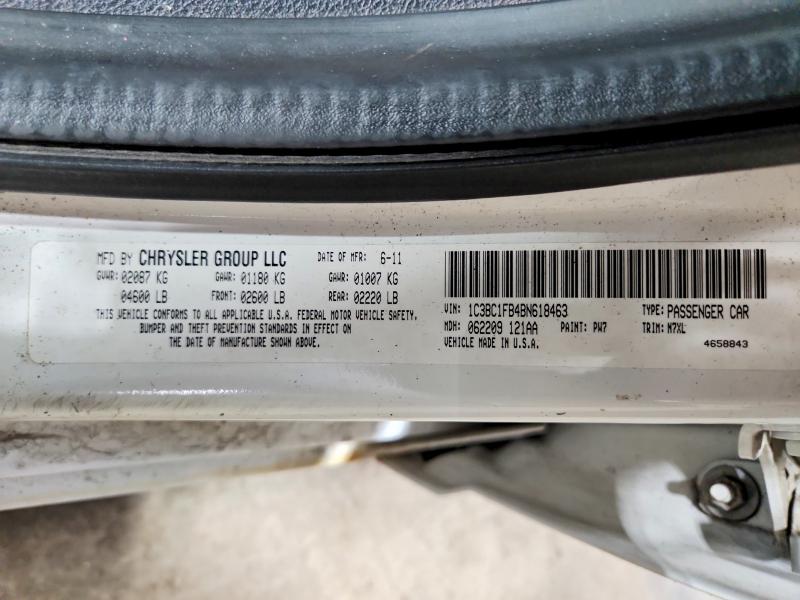 2011 Chrysler 200 მანქანა იყიდება აუქციონზე, vin: 1C3BC1FB4BN618463, აუქციონის ნომერი: 55695776