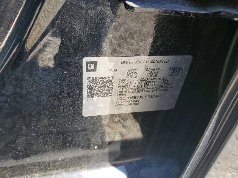 Aukcja sprzedaży 2020 Chevrolet Malibu, vin: 1G1ZD5STXLF030486, numer aukcji: 58278176