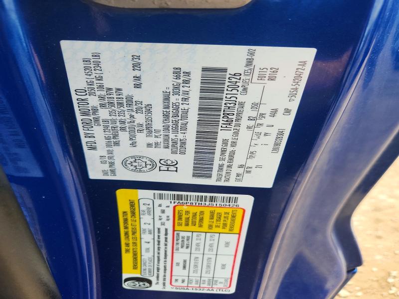 Продажа на аукционе авто 2018 Ford Mustang, vin: 1FA6P8TH3J5150426, номер лота: 55866336
